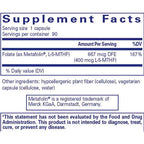 Pure Encapsulations Folate 400mcg 90c