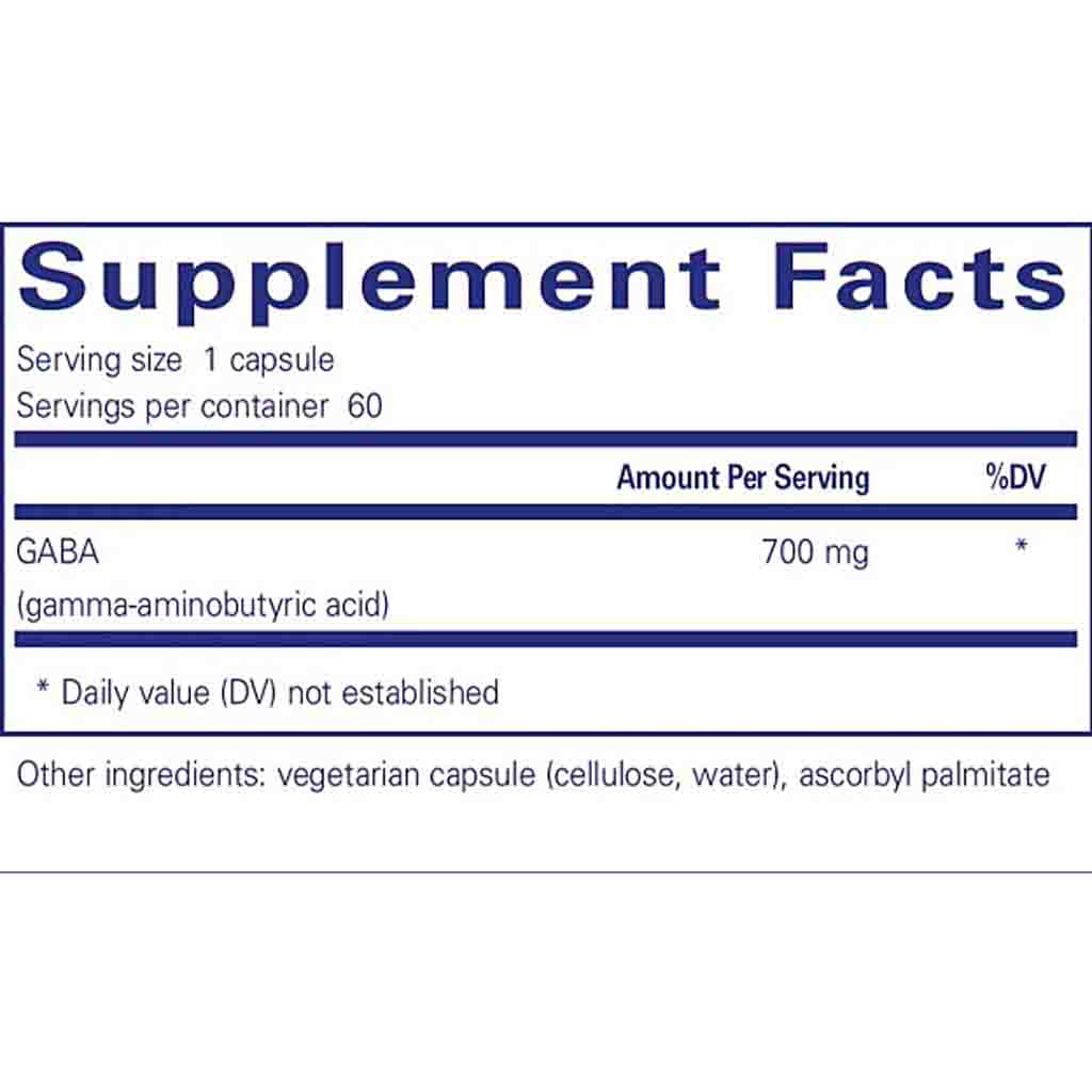 Pure Encapsulations GABA 60c