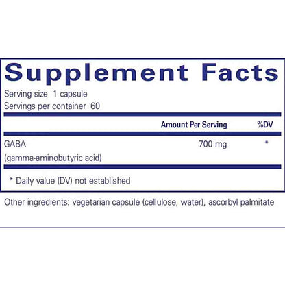 Pure Encapsulations GABA 60c