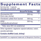 Pure Encapsulations Glucosamine Chondroitin with MSM 240c