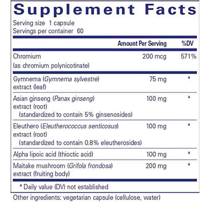 Pure Encapsulations Glucose Support Formula 60c