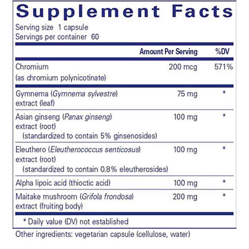 Pure Encapsulations Glucose Support Formula 60c