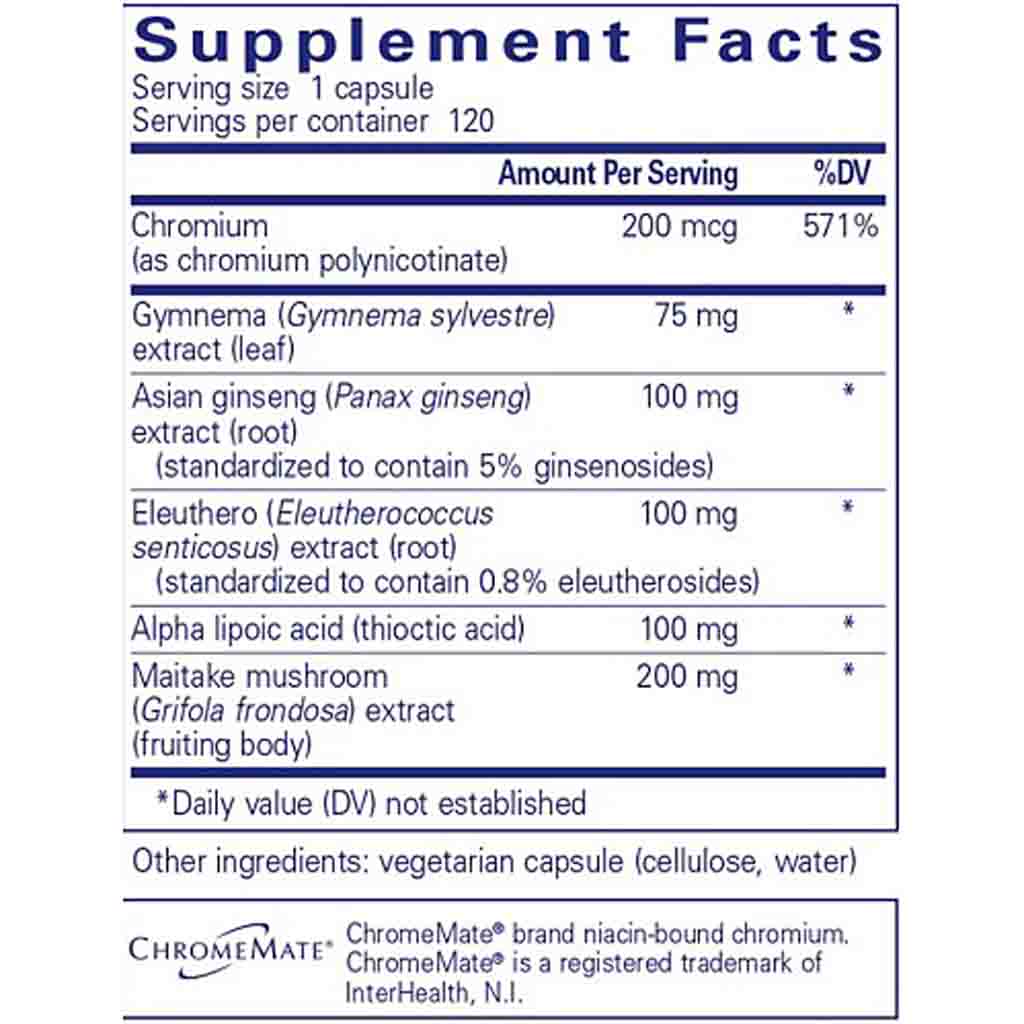 Pure Encapsulations Glucose Support Formula 120c