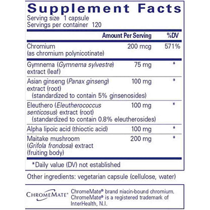 Pure Encapsulations Glucose Support Formula 120c