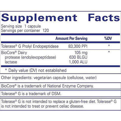 Pure Encapsulations Gluten/Dairy Digest 120c