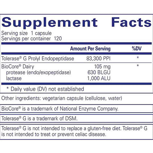 Pure Encapsulations Gluten/Dairy Digest 120c