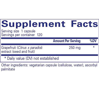 Pure Encapsulations Grapefruit Seed Extract 120c