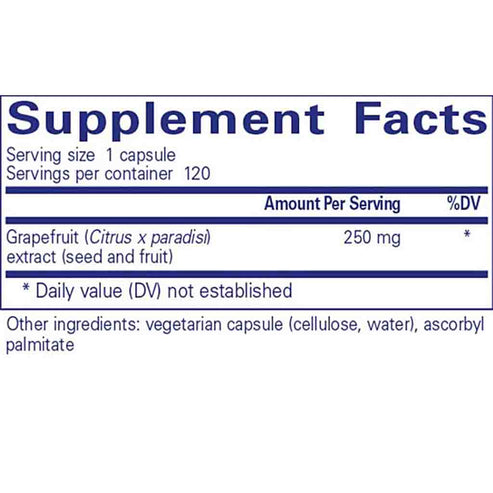Pure Encapsulations Grapefruit Seed Extract 120c