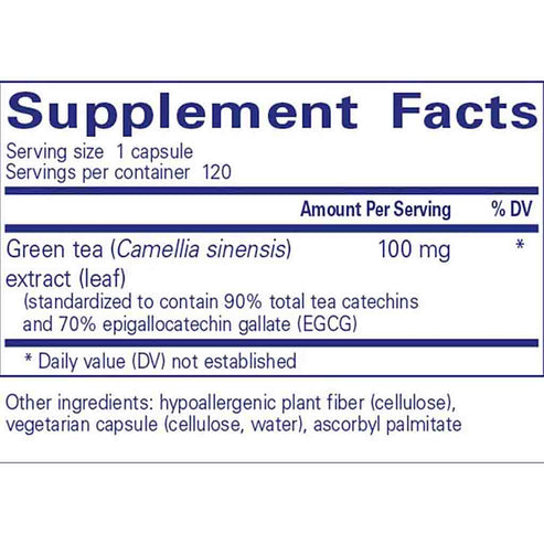 Pure Encapsulations Green Tea Extract 120c (decaffeinated)