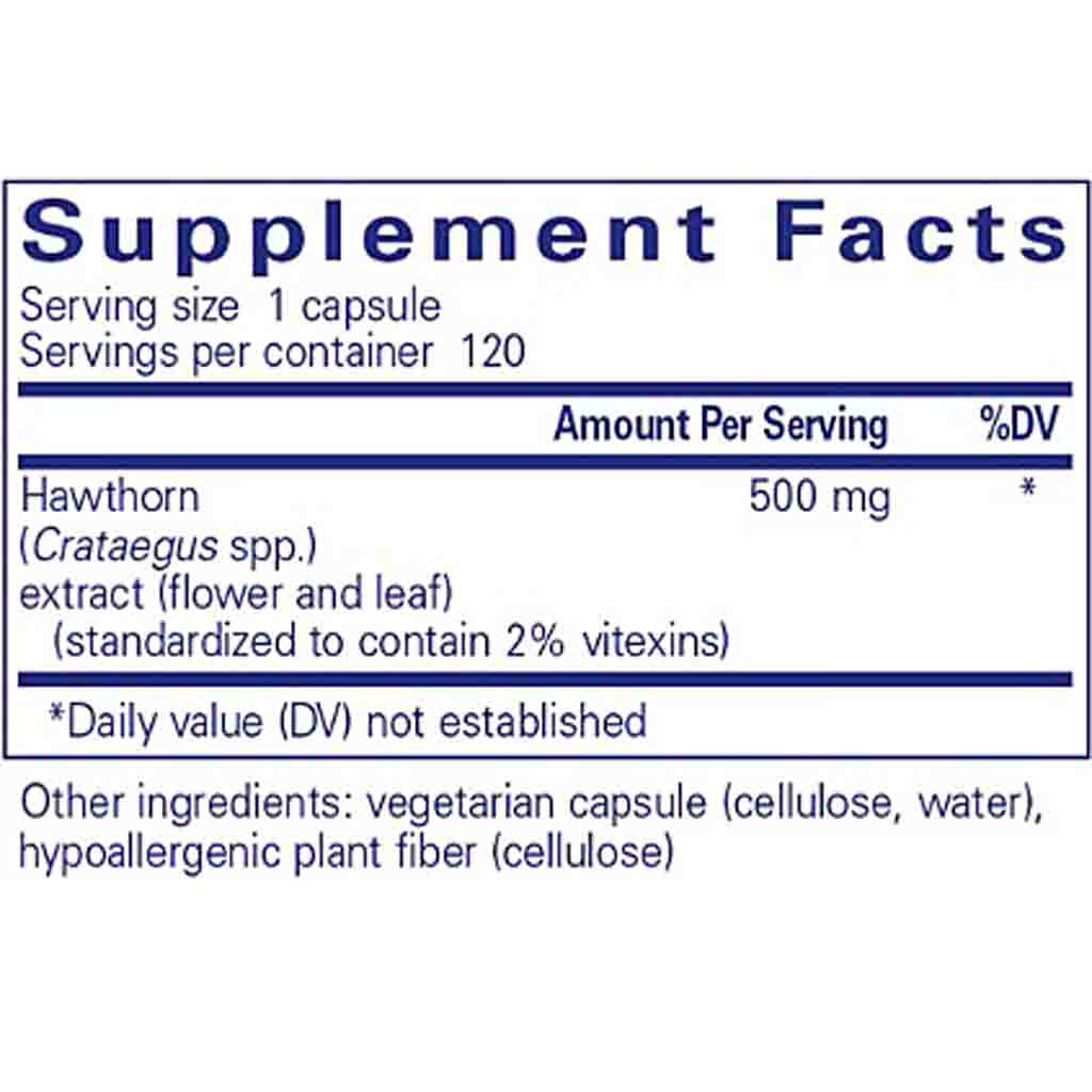 Pure Encapsulations Hawthorn Extract 120c