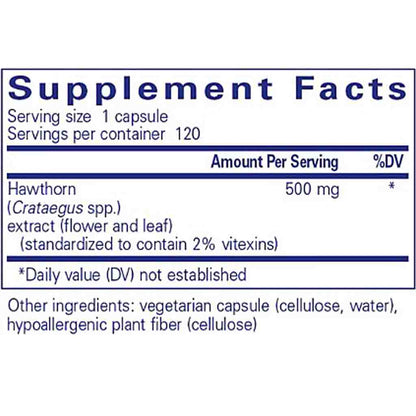 Pure Encapsulations Hawthorn Extract 120c