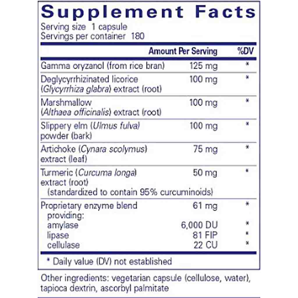 Pure Encapsulations Heartburn Essentials 180c