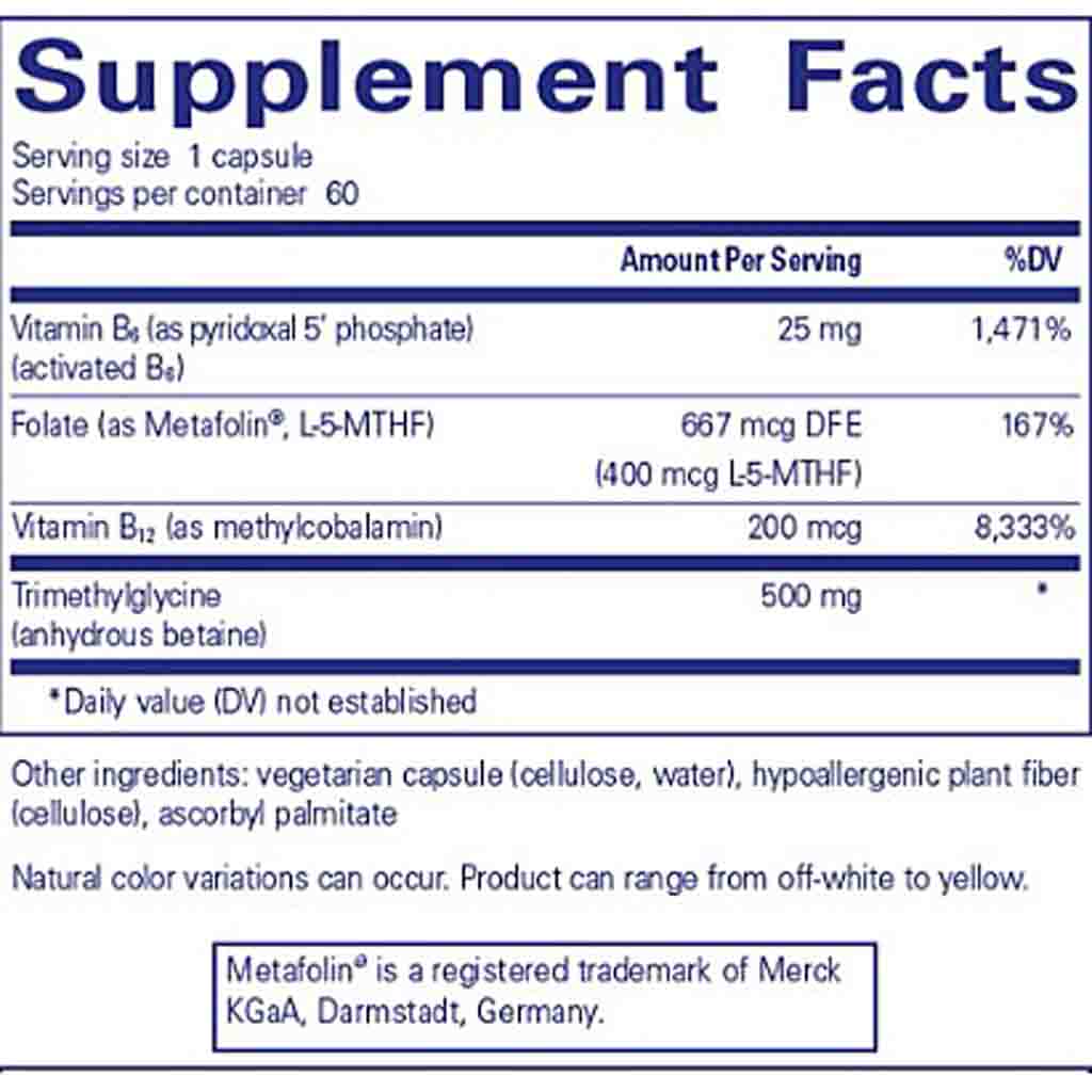 Pure Encapsulations Homocysteine Factors 60c