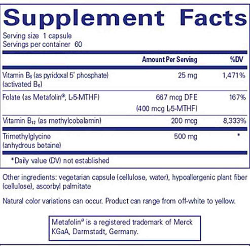 Pure Encapsulations Homocysteine Factors 60c