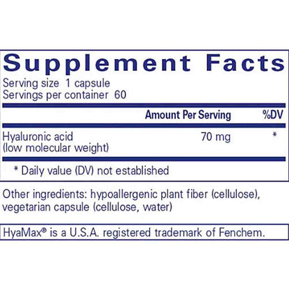 Pure Encapsulations Hyaluronic Acid 60c