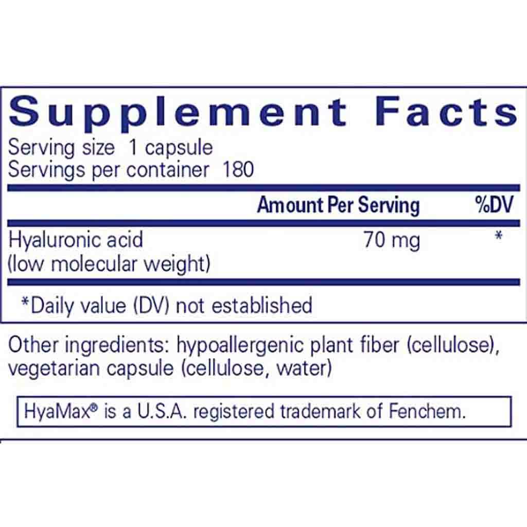Pure Encapsulations Hyaluronic Acid 180c