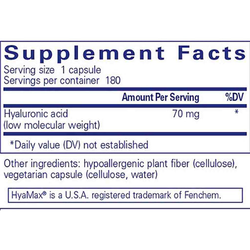 Pure Encapsulations Hyaluronic Acid 180c