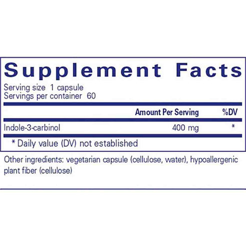 Pure Encapsulations Indole-3-Carbinol 400mg 60c