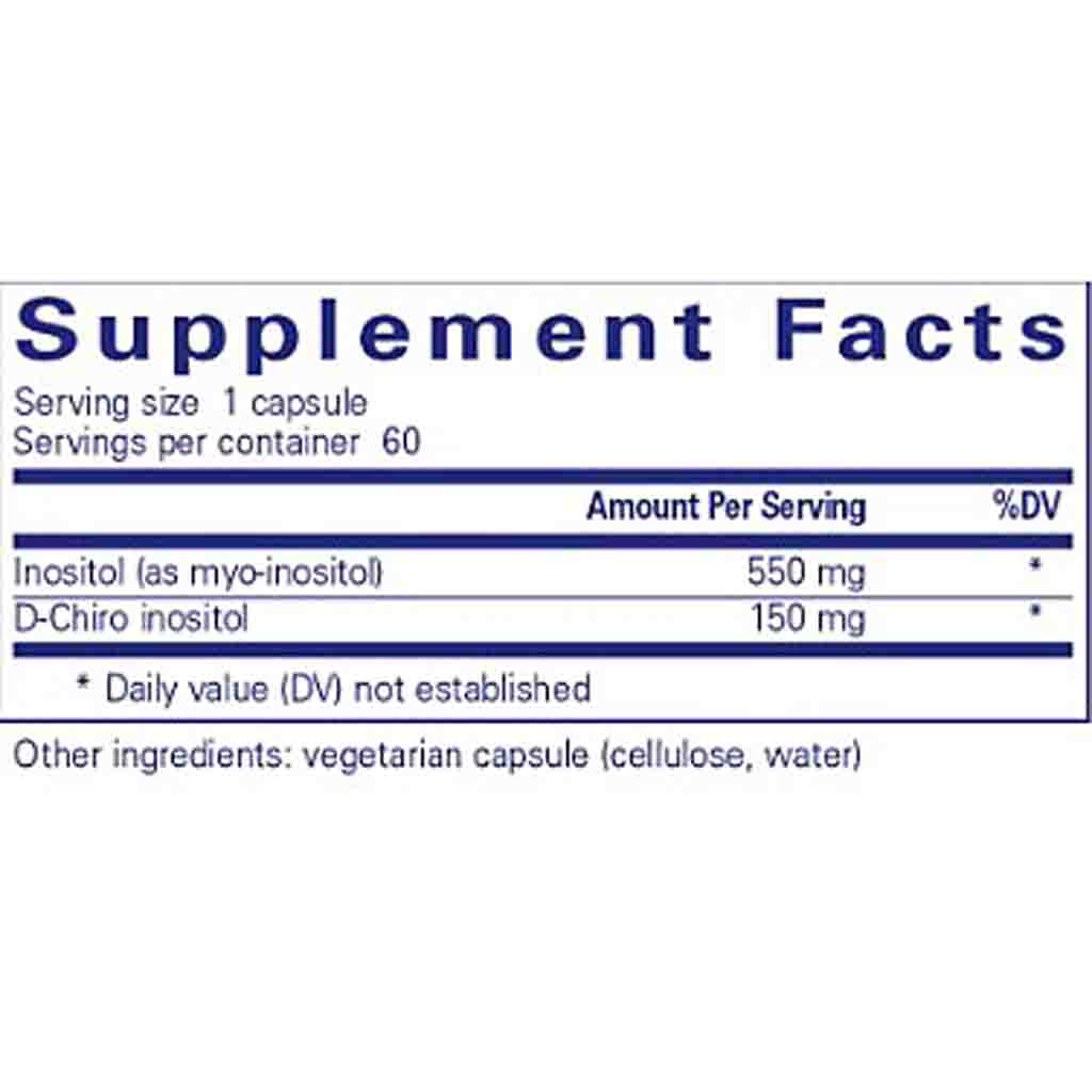 Supplement facts label for a capsule product with specified ingredients and dosages.