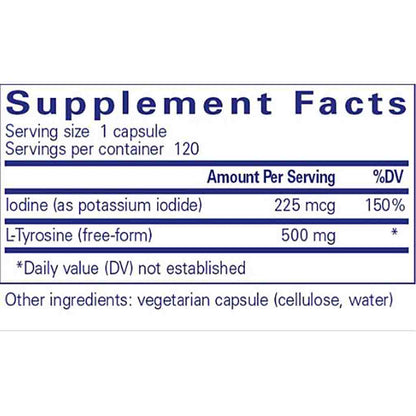 Pure Encapsulations Iodine and Tyrosine 120c