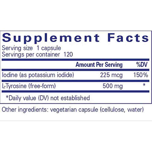 Pure Encapsulations Iodine and Tyrosine 120c
