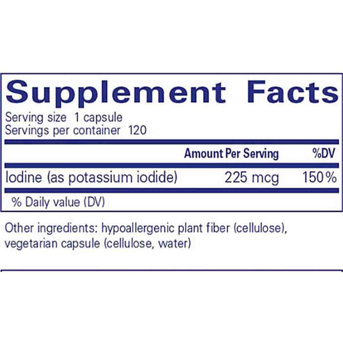 Pure Encapsulations Iodine (potassium iodide) 120c