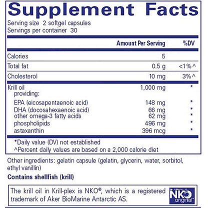 Pure Encapsulations Krill-plex 60sg