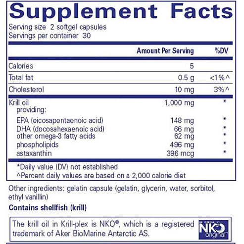 Pure Encapsulations Krill-plex 60sg