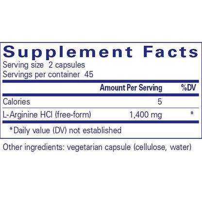 Pure Encapsulations L-Arginine 90c
