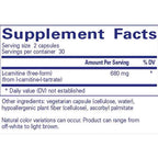 Pure Encapsulations L-Carnitine 60c