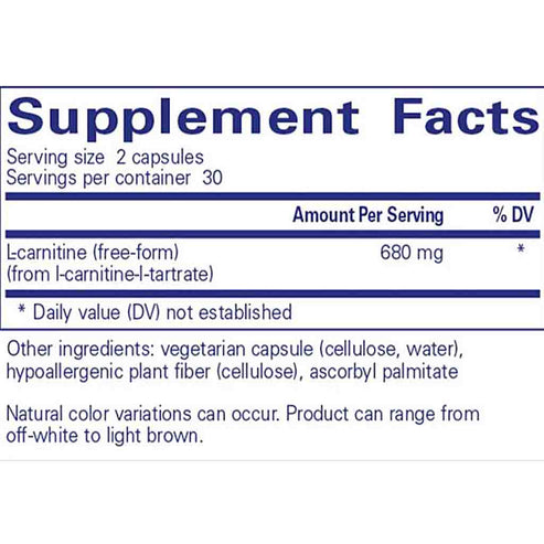 Pure Encapsulations L-Carnitine 60c