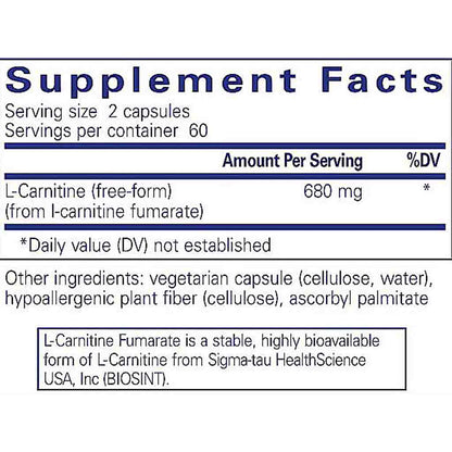Pure Encapsulations L-Carnitine fumarate 120c