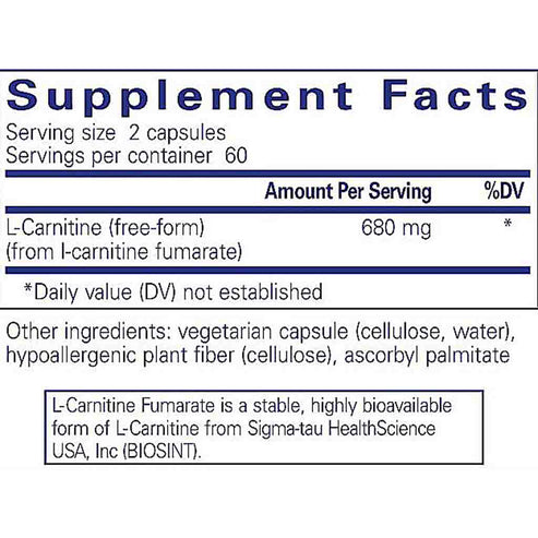 Pure Encapsulations L-Carnitine fumarate 120c