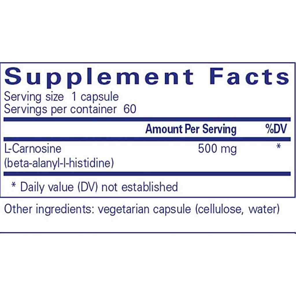 Pure Encapsulations L-Carnosine 60c