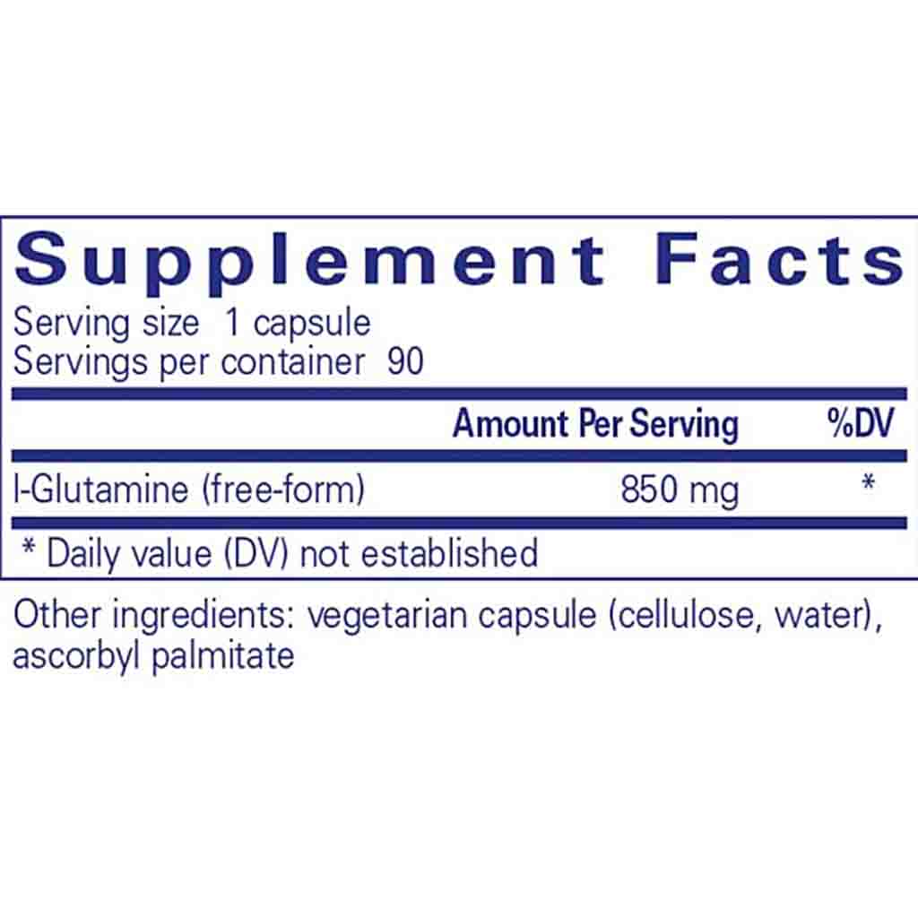 Pure Encapsulations l-Glutamine 850mg 90c