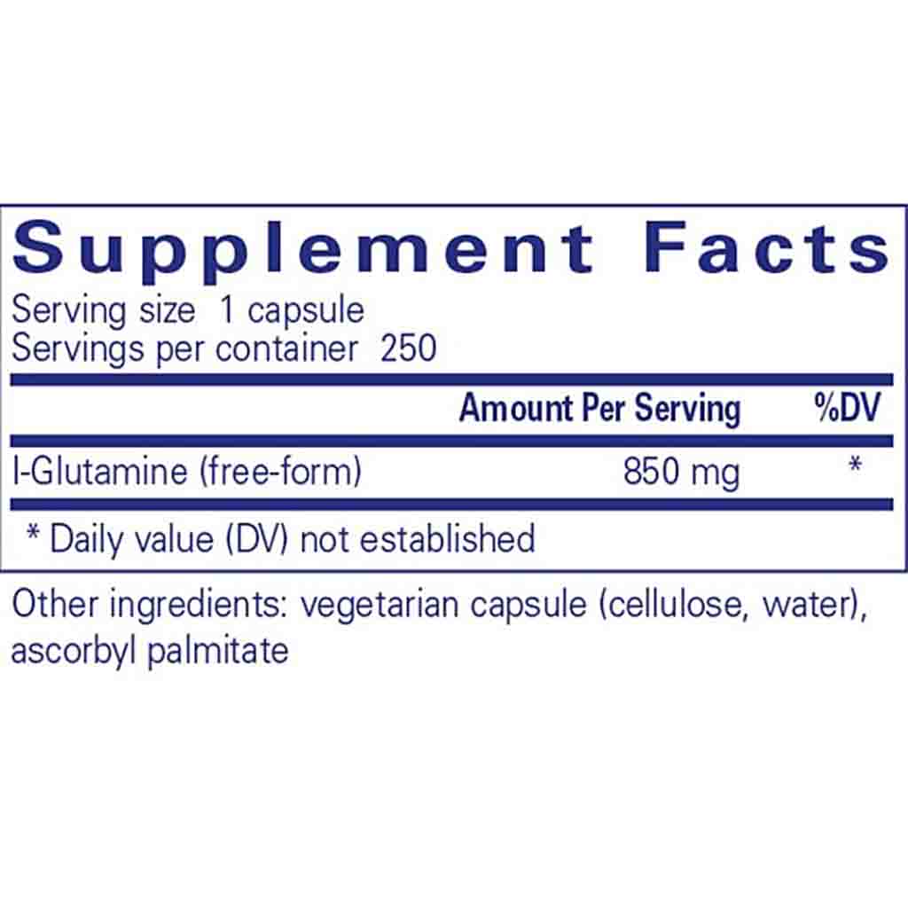 Pure Encapsulations l-Glutamine 850mg 250c