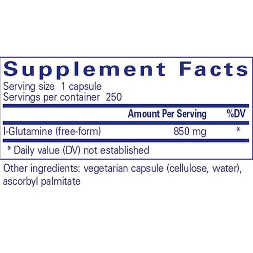 Pure Encapsulations l-Glutamine 850mg 250c