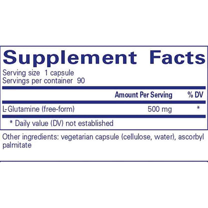 Pure Encapsulations l-Glutamine 500 mg 90C
