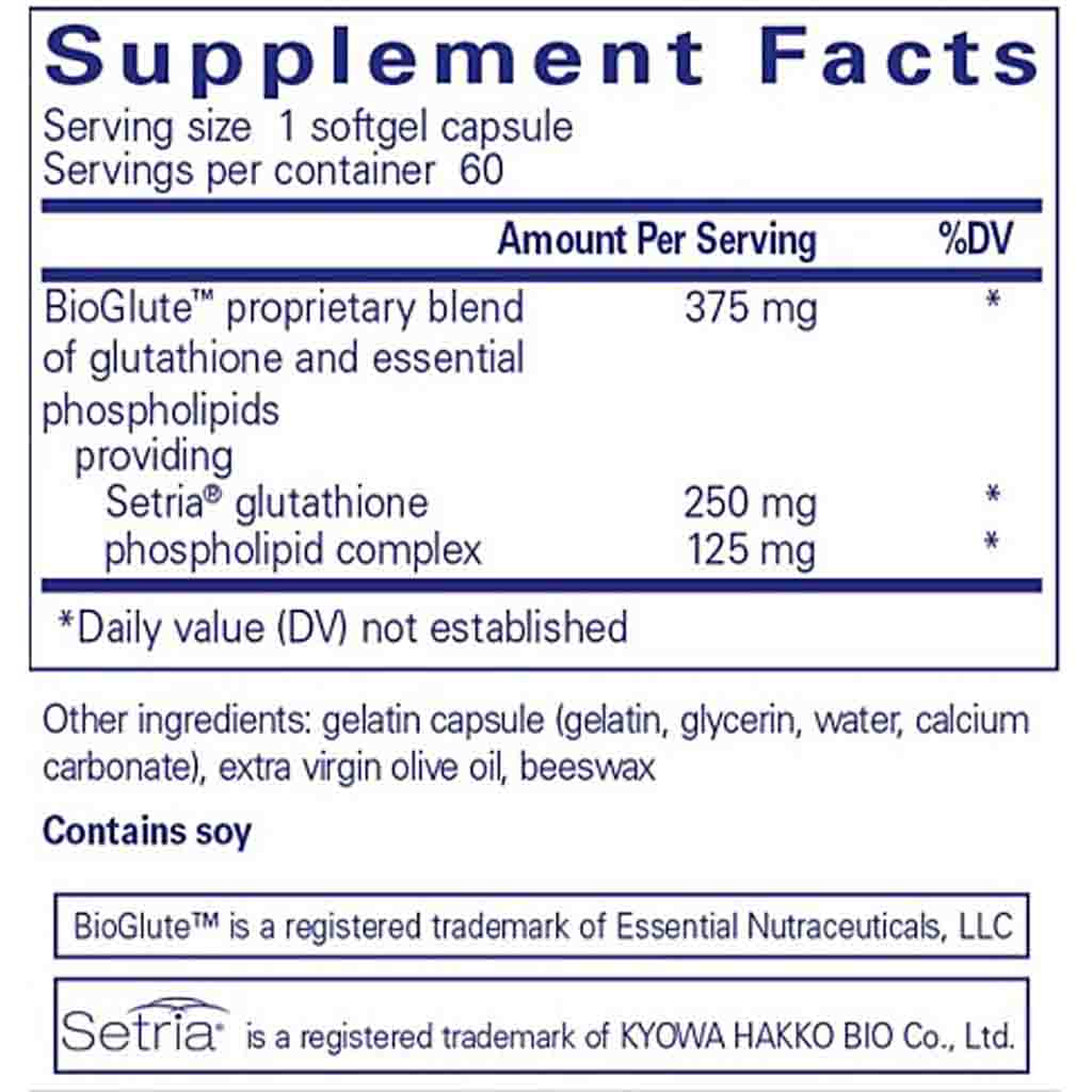 Pure Encapsulations Liposomal Glutathione 60c
