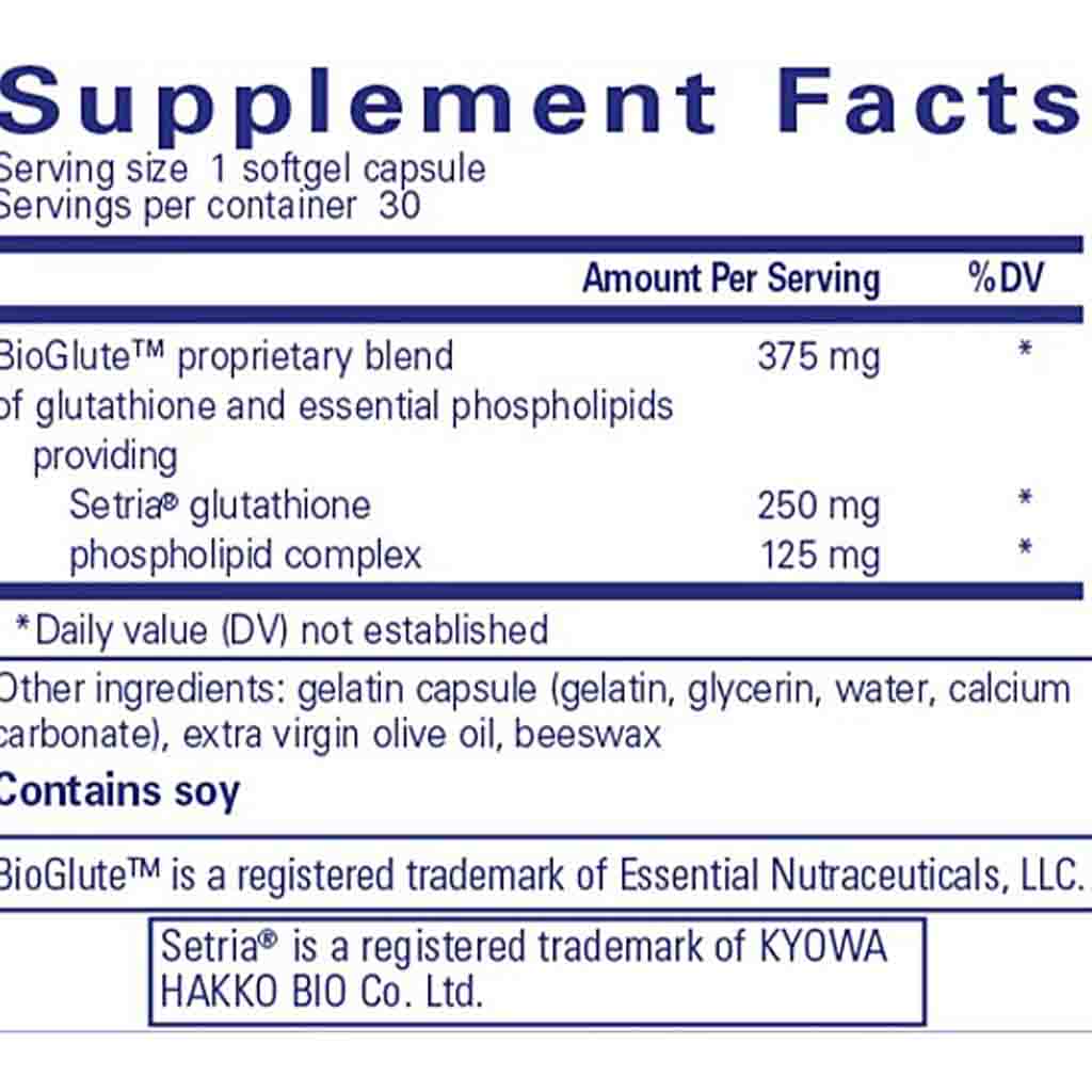 Pure Encapsulations Liposomal Glutathione 30c