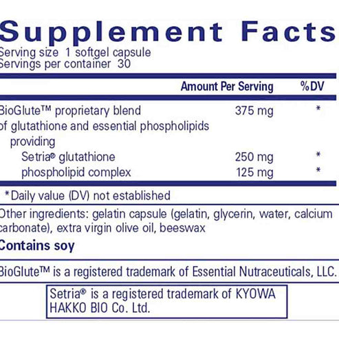 Pure Encapsulations Liposomal Glutathione 30c