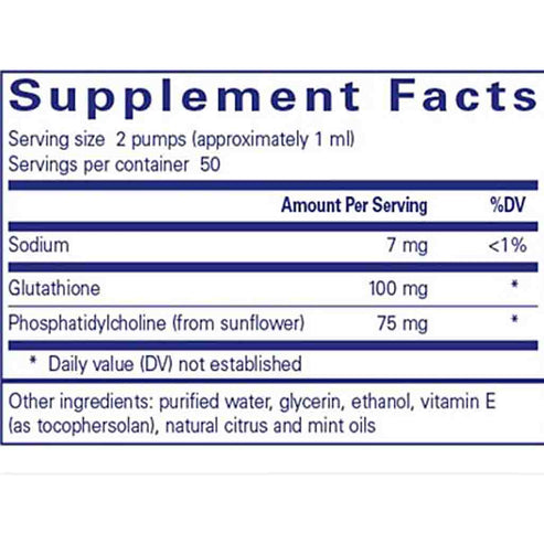 Pure Encapsulations Liposomal Glutathione Liquid 1.7 oz (50 ml)
