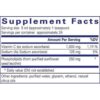 Pure Encapsulations Liposomal Vitamin C liquid 4 oz.