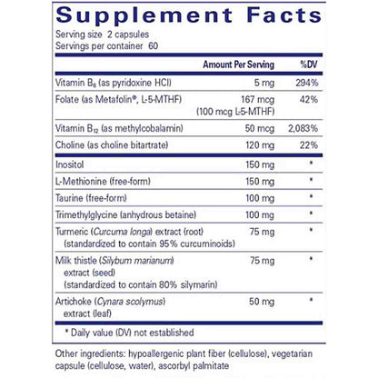 Pure Encapsulations Lipotropic Detox 120c