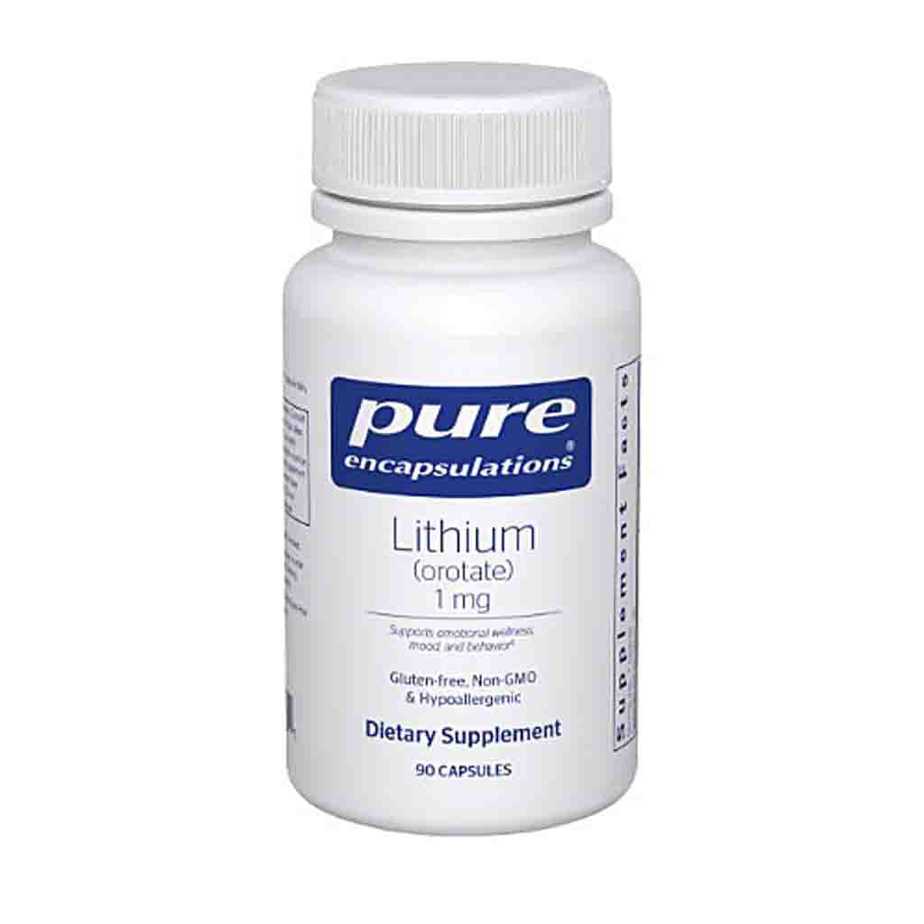 Pure Encapsulations Lithium Orotate 1 mg 90caps