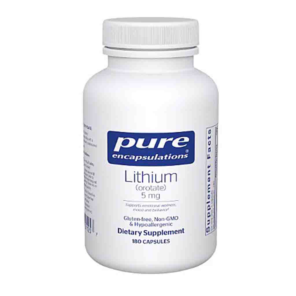 Pure Encapsulations Lithium Orotate 5mg 180c