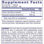 Pure Encapsulations Lithium Orotate 5mg 180c