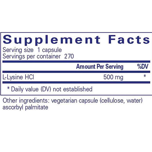 Pure Encapsulations L-Lysine 270c