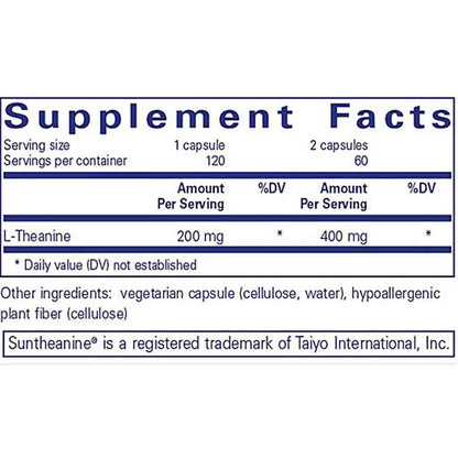 Pure Encapsulations L-Theanine 120c