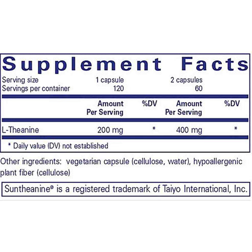 Pure Encapsulations L-Theanine 120c